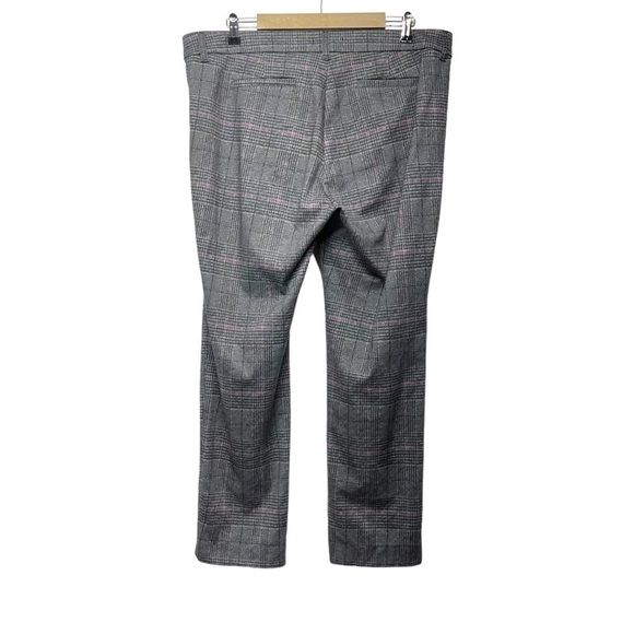 KUT From The Kloth Gray Purple Plaid Pants Size 16 - Picture 2 of 7
